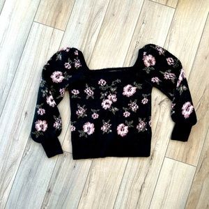 NWOT Anthropologie Square Neck Sweater, Large